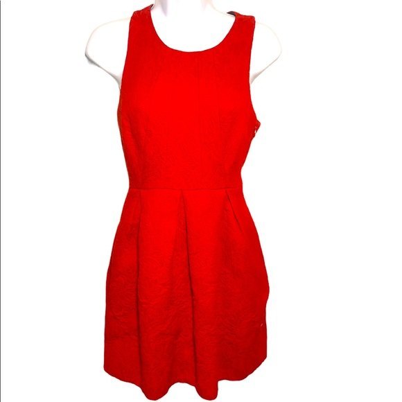 Anthro Moulinette Soeurs Red Dress Size 0 - Picture 1 of 8